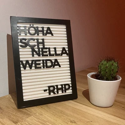 Bảng chữ Letter Board – có chân & Umlaut