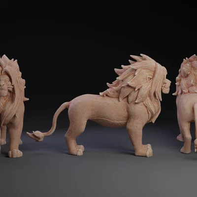 Mô hình 3D Simba trưởng thành (Lion King) cực đẹp để sưu tầm