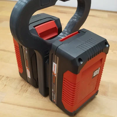 Tay xách pin cho 2 pin Einhell (Battery Tray) – Akku‑Tragegriff