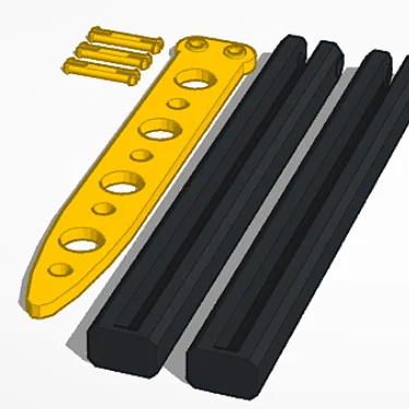 Mô hình dao bướm (Balisong) in 3D tự lắp ráp cực chất