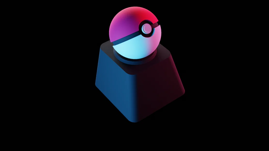 Keycap Poké Ball (Pokeball Keycap) cho switch Cherry MX - Image 1