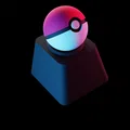 Keycap Poké Ball (Pokeball Keycap) cho switch Cherry MX - Thumbnail 1