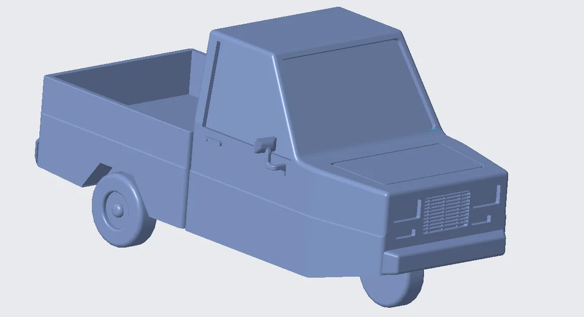 Mô hình xe tải 3 bánh Ibishu Pigeon từ game BeamNG.drive (File STL) - Image 1