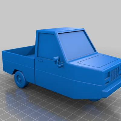 Mô hình xe tải 3 bánh Ibishu Pigeon từ game BeamNG.drive (File STL)