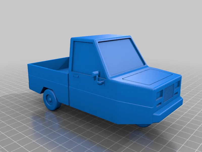 Mô hình xe tải 3 bánh Ibishu Pigeon từ game BeamNG.drive (File STL) - Image 4