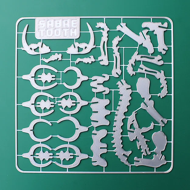 Bộ xếp hình 3D xương hổ răng kiếm Smilodon dạng Kit Card - Image 2