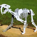Bộ xếp hình 3D xương hổ răng kiếm Smilodon dạng Kit Card - Thumbnail 3