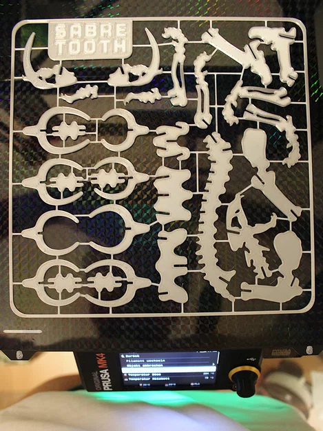 Bộ xếp hình 3D xương hổ răng kiếm Smilodon dạng Kit Card - Image 4