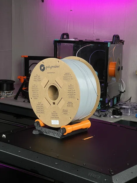 Giá đỡ cuộn filament 3kg cho Prusa Enclosure (Top Mount) - Dùng con lăn bearing - Image 1