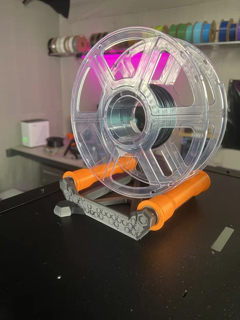 Giá đỡ cuộn filament 3kg cho Prusa Enclosure (Top Mount) - Dùng con lăn bearing - Image 2
