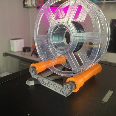 Giá đỡ cuộn filament 3kg cho Prusa Enclosure (Top Mount) - Dùng con lăn bearing