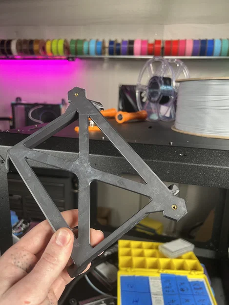 Giá đỡ cuộn filament 3kg cho Prusa Enclosure (Top Mount) - Dùng con lăn bearing - Image 3