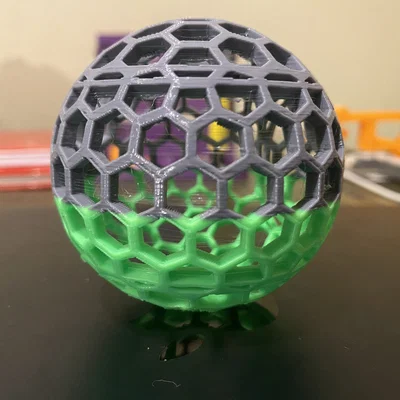 Mô hình quả bóng Tennis không cần hơi (Airless Tennis Ball) in 3D