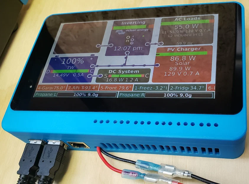 Case Victron Venus OS cho Raspberry Pi (kèm màn hình Pi & relay 6 kênh) - Image 2