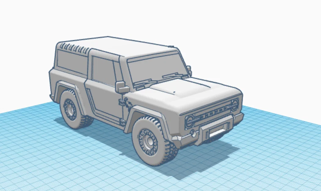Mô hình xe Ford Bronco 3D trang trí bàn làm việc cực chất - Image 1