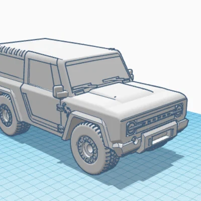 Mô hình xe Ford Bronco 3D trang trí bàn làm việc cực chất