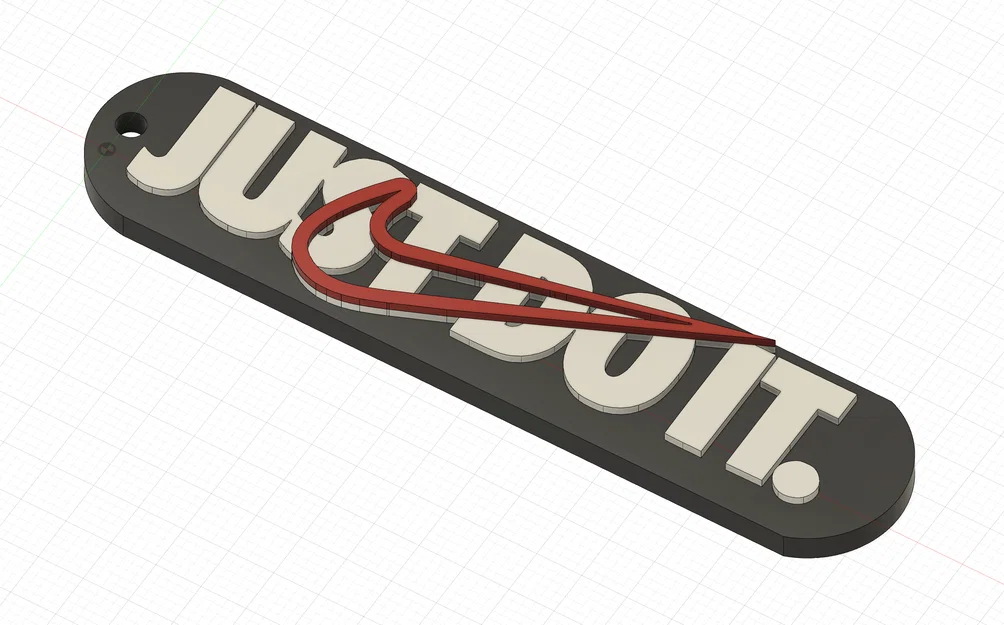 Móc khóa Nike Just Do It - Thiết kế 3D in 3 màu cực chất - Image 1