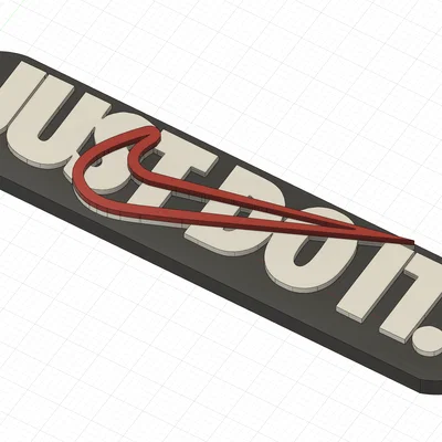 Móc khóa Nike Just Do It - Thiết kế 3D in 3 màu cực chất