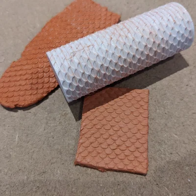 Con lăn tạo vân ngói shingle - HO Scale