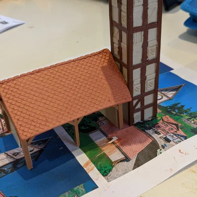 Con lăn tạo vân ngói shingle - HO Scale