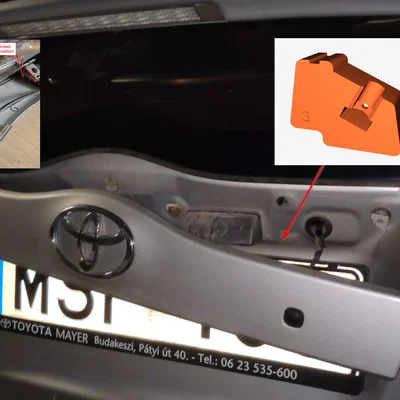 Bộ bracket sửa cửa sau (tailgate/liftgate) Toyota Prius 2
