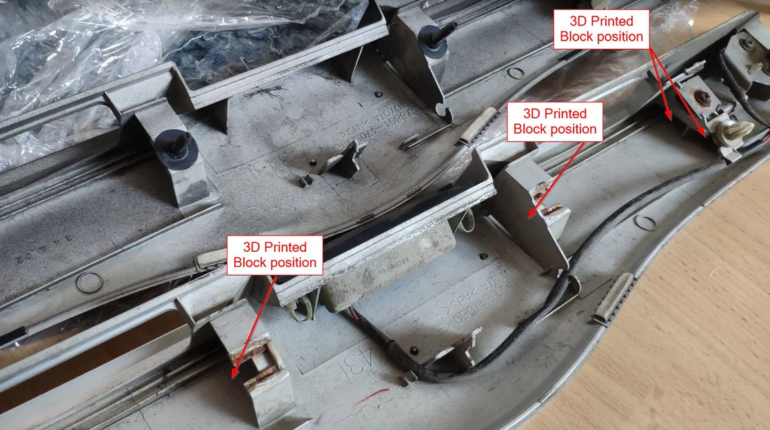 Bộ bracket sửa cửa sau (tailgate/liftgate) Toyota Prius 2 - Image 2