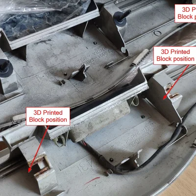 Bộ bracket sửa cửa sau (tailgate/liftgate) Toyota Prius 2