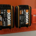 Giá treo tường 3 pin Worx: Giải pháp lưu trữ pin thông minh và gọn gàng - Thumbnail 2
