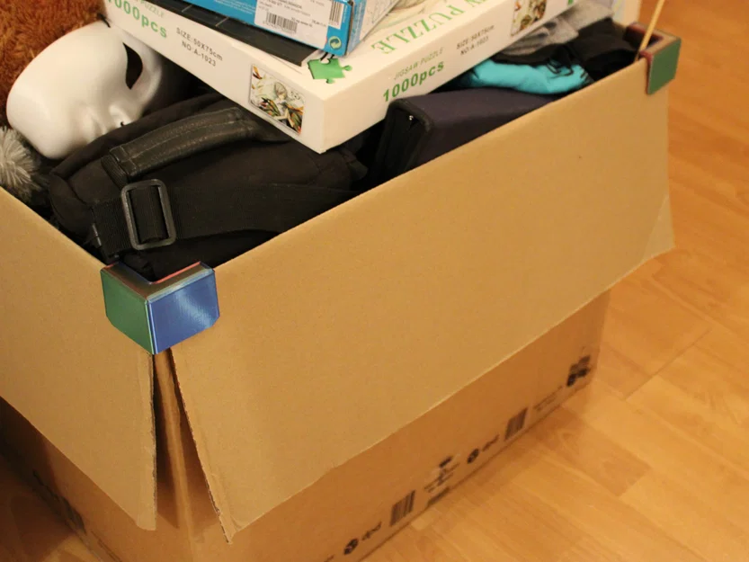 Góc giữ nắp thùng carton (Cardboard box flap holder corner) - Image 2