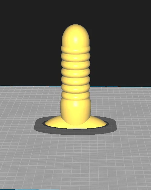 Mô hình Dildo có gờ nổi 3D (Ribbed Plug) tự in tại nhà - Image 1