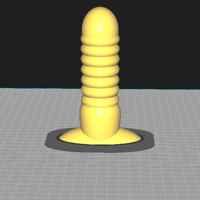 Mô hình Dildo có gờ nổi 3D (Ribbed Plug) tự in tại nhà