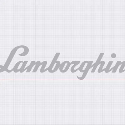 Logo Lamborghini 3D tinh tế - File in 3D trang trí đẹp mắt