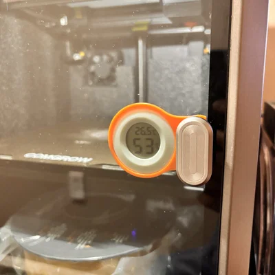 Giá đỡ ẩm kế tròn gắn cửa kính cho máy in 3D Creality K1, K1C, K1 Max