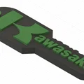 Móc khóa Kawasaki in 3D độc đáo dành cho người yêu xe - Thumbnail 1