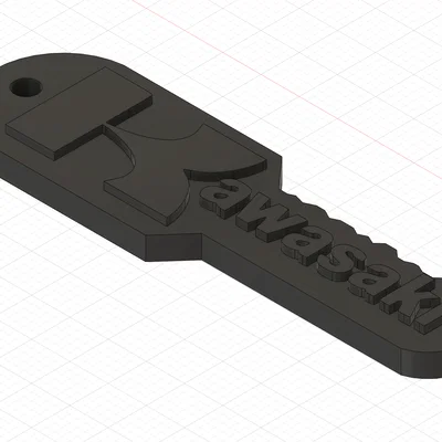 Móc khóa Kawasaki in 3D độc đáo dành cho người yêu xe