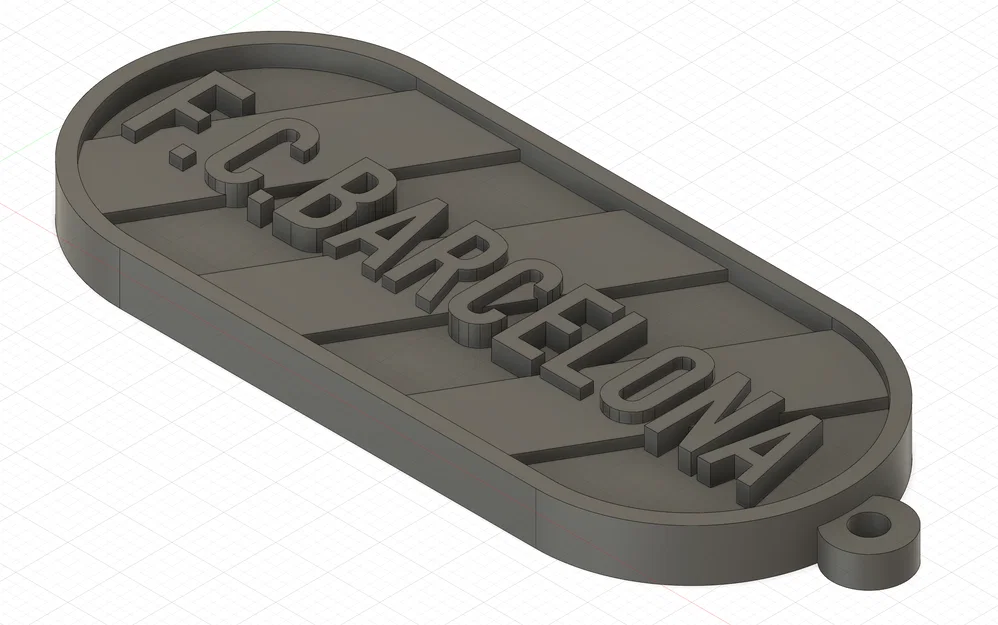 Móc khóa F.C. Barcelona độc đáo - In 3D dễ dàng đa sắc màu - Image 2