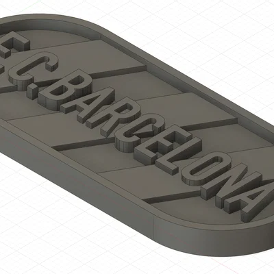 Móc khóa F.C. Barcelona độc đáo - In 3D dễ dàng đa sắc màu