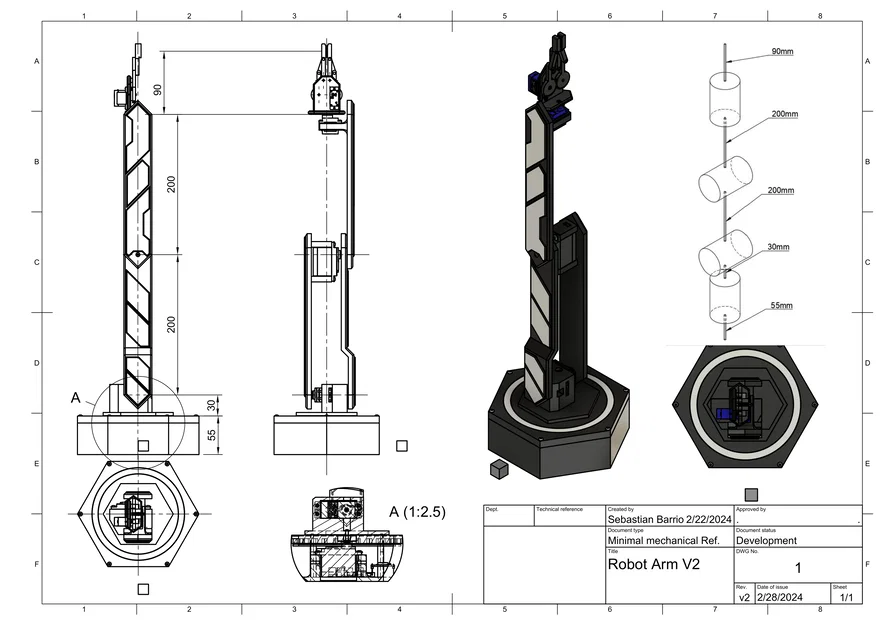 Cánh tay Robot servo 4DOF (servo Robot Arm 4DOF) - Image 2