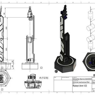 Cánh tay Robot servo 4DOF (servo Robot Arm 4DOF)
