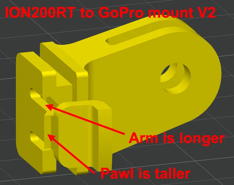 Ngàm gắn đèn Bontrager Ion/Flare sang mount xe đạp kiểu GoPro - Image 8