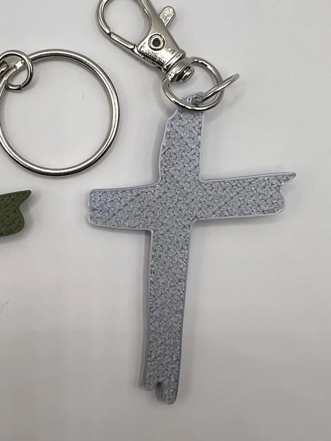 Móc khóa hình thánh giá 3D thiết kế tinh tế (Cross Keychain) - Image 3