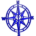 Mô hình trang trí la bàn mỏ neo (Anchor Compass) in 3D cực chất - Thumbnail 3