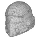 Mô hình mũ bảo hiểm Helldivers II (Helldivers II Helmet) in 3D cực ngầu - Thumbnail 3