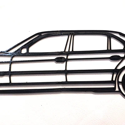 Mô hình trang trí tường BMW E38 (Wall Art) - Thiết kế tinh tế cho tín đồ xe