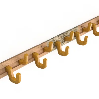 Giá treo áo với móc vô hạn và mô-đun