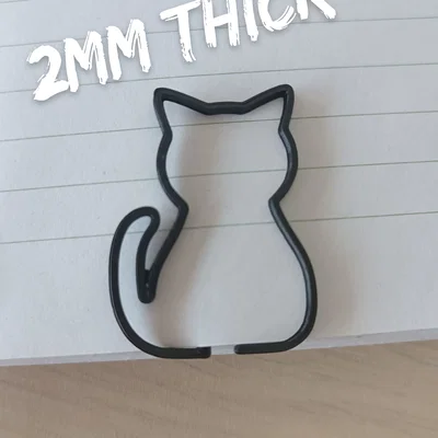 Kẹp giấy hình mèo 3D đáng yêu - Phụ kiện trang trí bàn làm việc