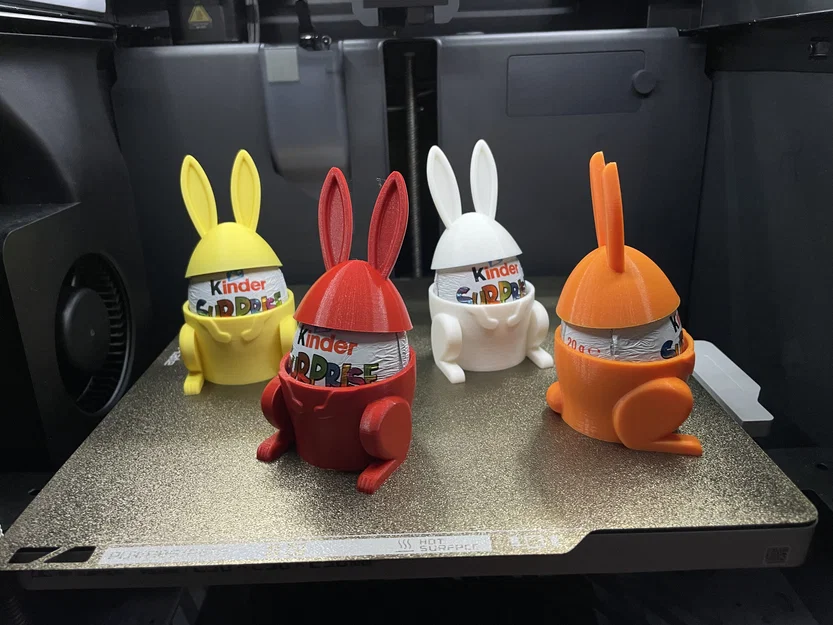 Giá đỡ trứng Phục Sinh Thỏ Bunny – Kinder Surprise - Image 1