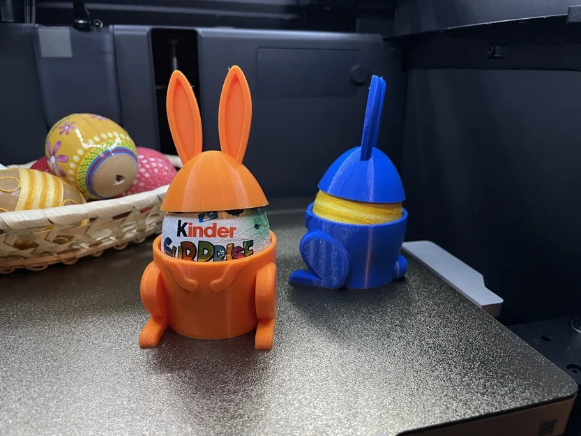 Giá đỡ trứng Phục Sinh Thỏ Bunny – Kinder Surprise - Image 3