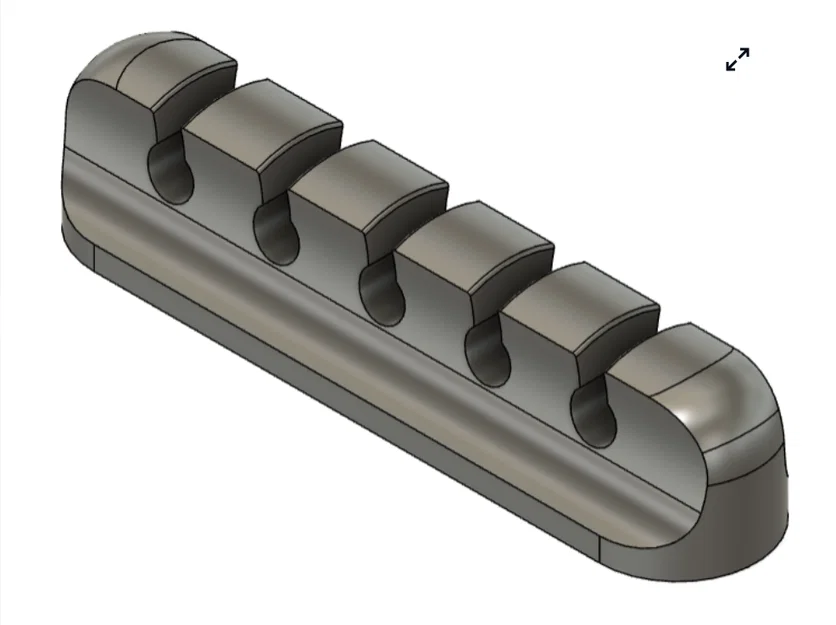 Phụ kiện kẹp cố định dây cáp bàn phím (Wire Organizer) in 3D - Image 1