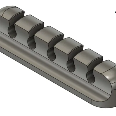 Phụ kiện kẹp cố định dây cáp bàn phím (Wire Organizer) in 3D